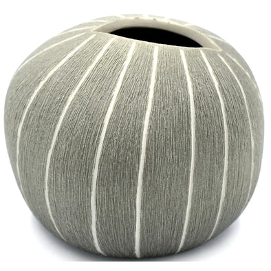 Pebble L Grey Porcelain Bud Vase