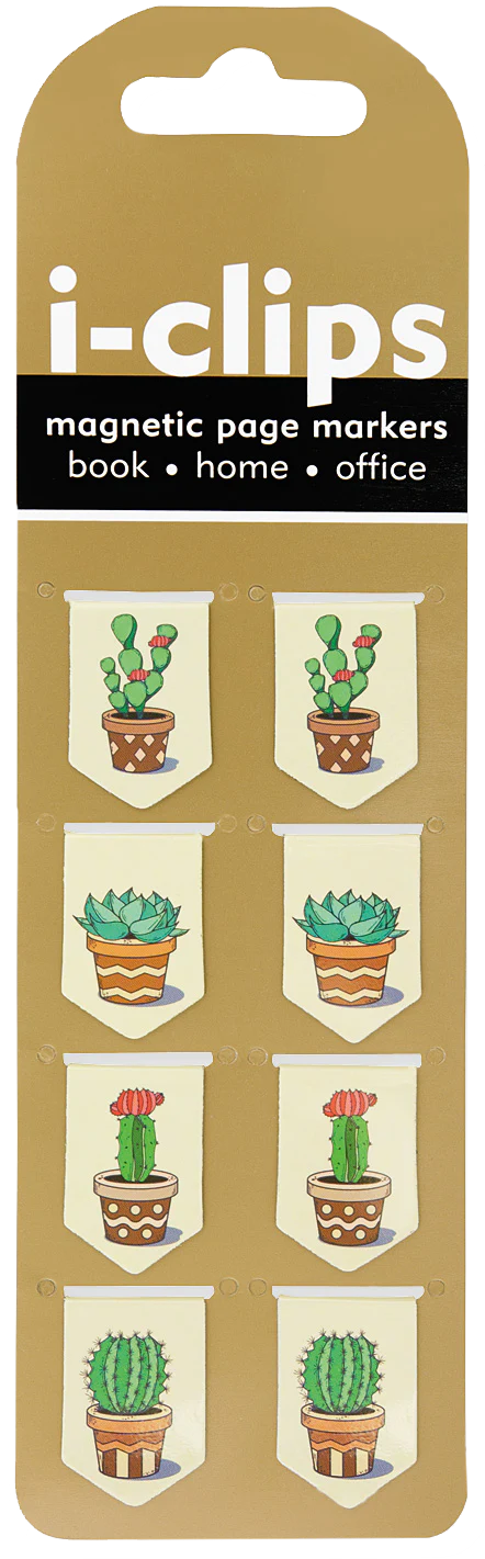 Succulents i-clips Magnetic Page Markers