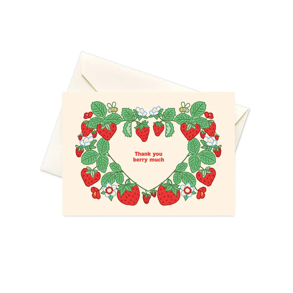 Strawberry Heart Boxed Notes Set of 10