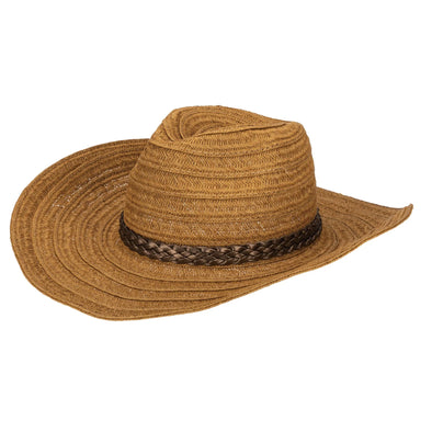 Storm - Sun Protection Pinched Crown Cowboy in Toast
