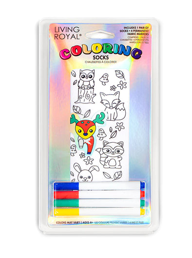 Animal Coloring Socks