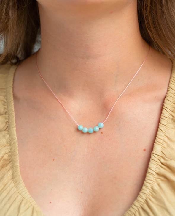 Amazonite Big Wishes Necklace for Courage