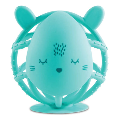 Silicone Teething Bunny Toy in Mint