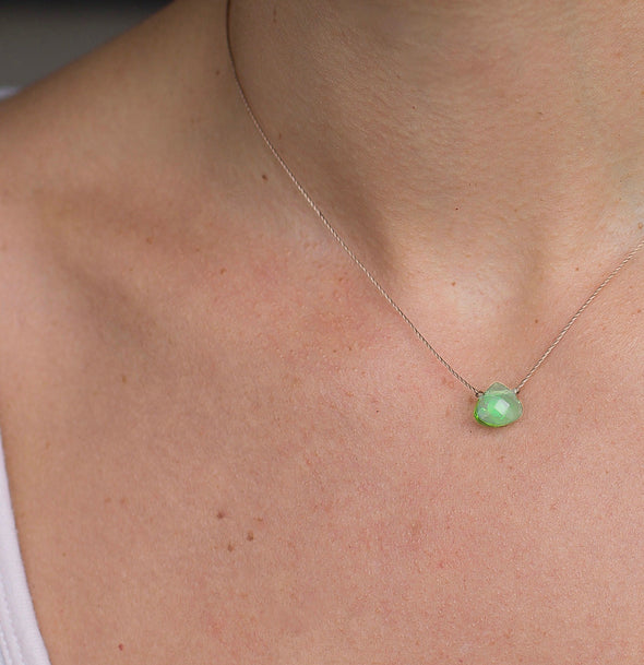 Jade Green Soul Shine Necklace for Wisdom