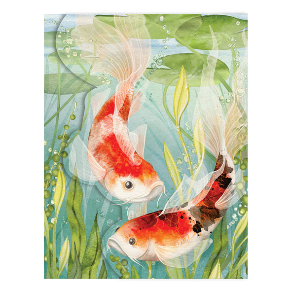 Koi Fish Purse Pad With Pen
