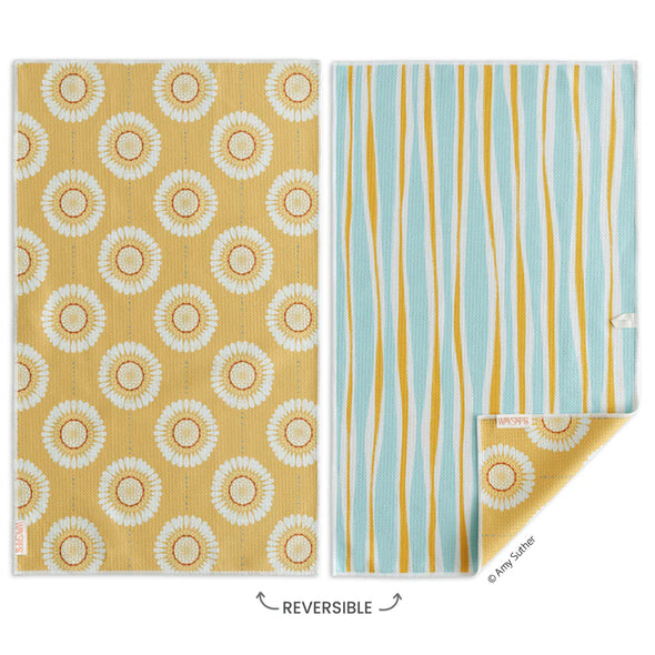 Sunflower Chains Reversible Microfiber Towel