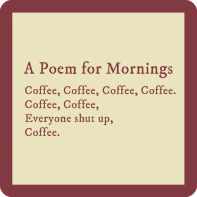 Morning Poem Coaster
