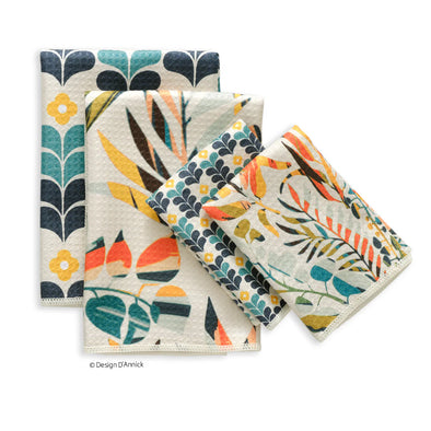 Colorful Leaves All Purpose Towel Set of 4