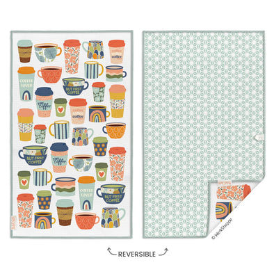 But First Coffee Reversible Microfiber Towel