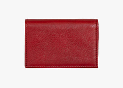 RFID Gusset Card Case in Garnet