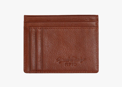Front Pocket Card Wallet in Brandy
