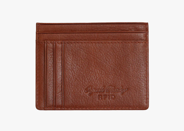 Front Pocket Card Wallet in Brandy