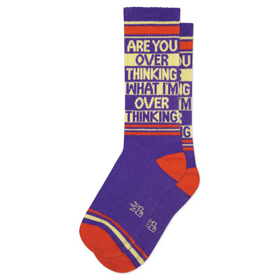 Are You Over Thinking What I'm Over Thinking? Gym Crew Socks