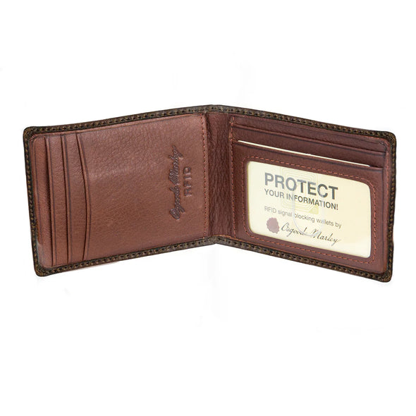 RFID Magnetic Money Clip Wallet BiFold in Black