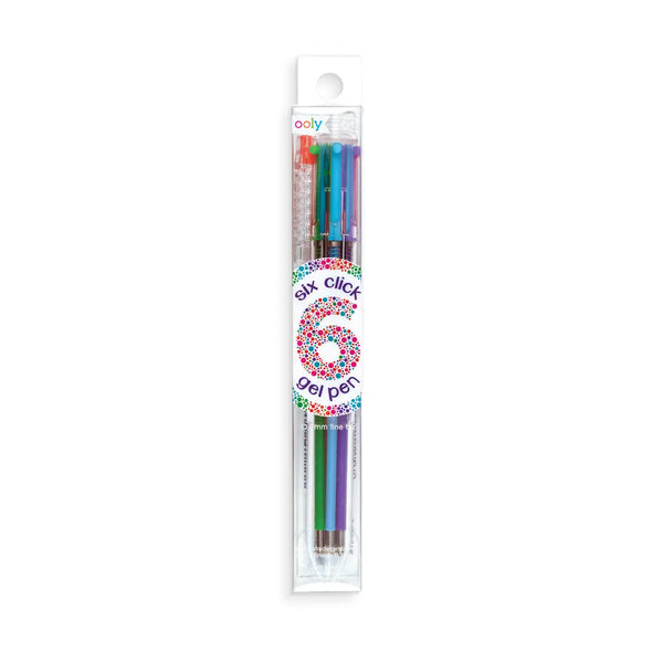 Six Click Colored Gel Pen - Classic