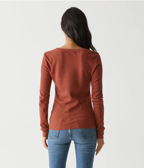 Juliet Thermal Crew Neck in Pecan