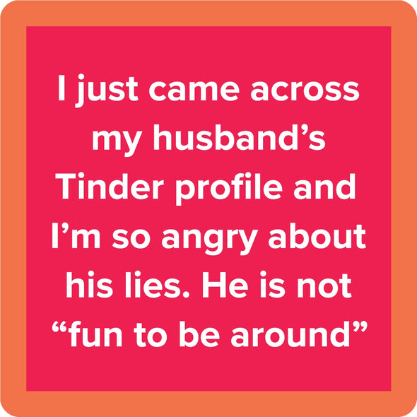 Tinder Coaster