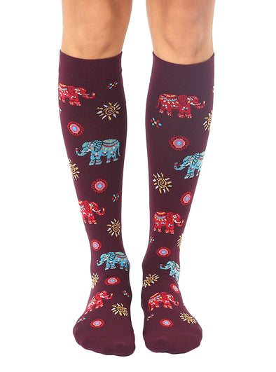 Elephant Compression Knee Socks
