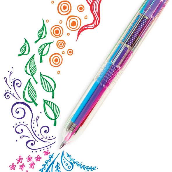 Six Click Colored Gel Pen - Classic