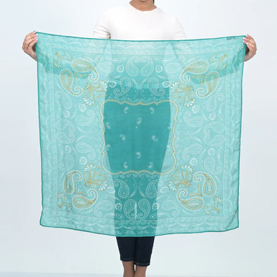 Eternal Essence Paisley Scarf in Pine