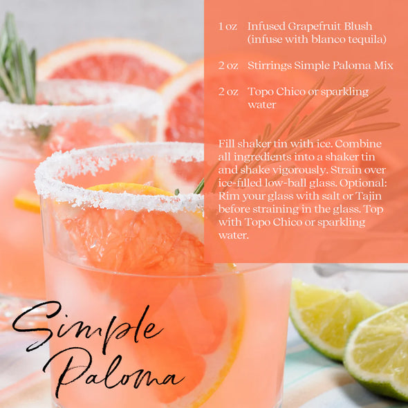 Grapefruit Blush Cocktail Infuse Jar