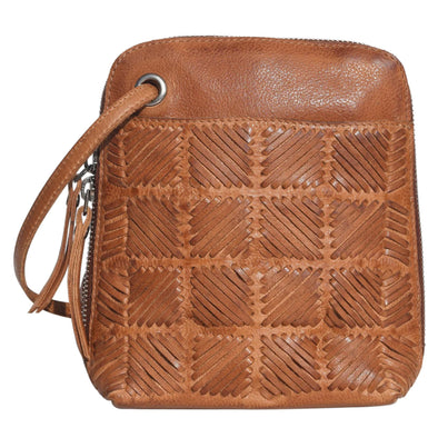 Lotus Crossbody Bag in Cognac