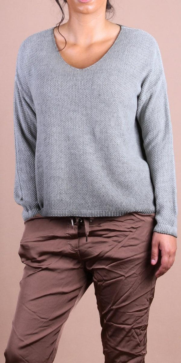 Emma Sweater Top in Olive