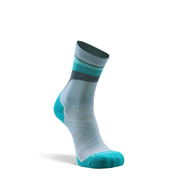 Cairn Lightweight Crew Hiking Sock in Silver/Blue