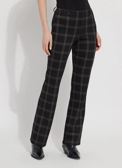 Patterned Baby Bootcut in Gold Chestnut Check