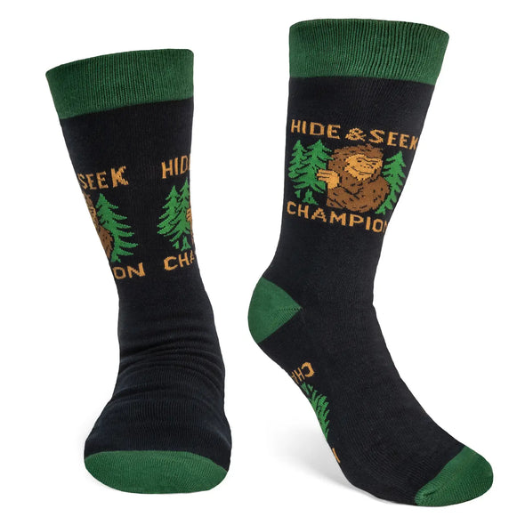Men's Hide and Seek Champion Bigfoot Socks