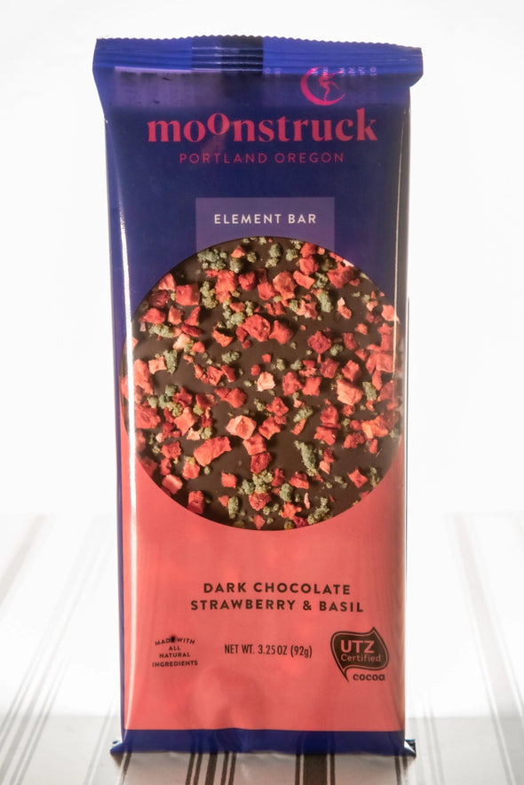 Dark Chocolate Strawberry & Basil Element Bar