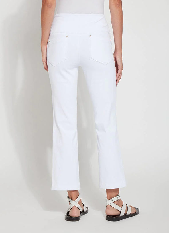 Ankle Baby Bootcut in White