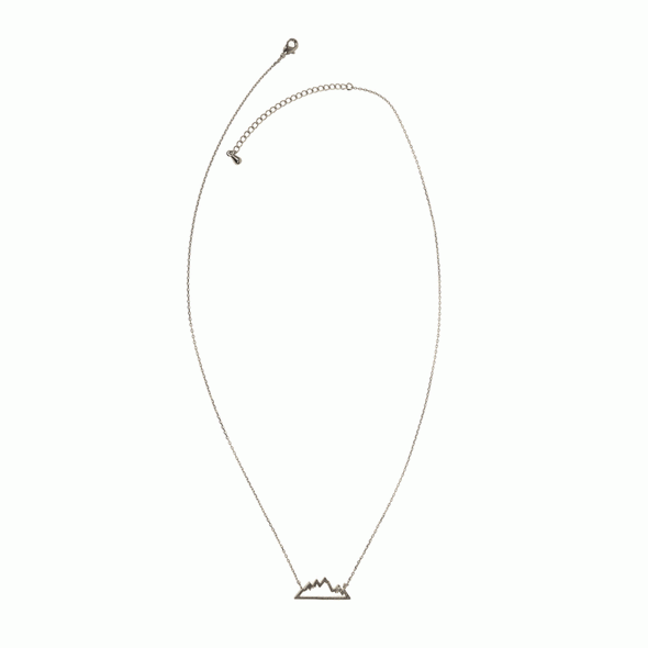 Mountainscape Necklace in Silver