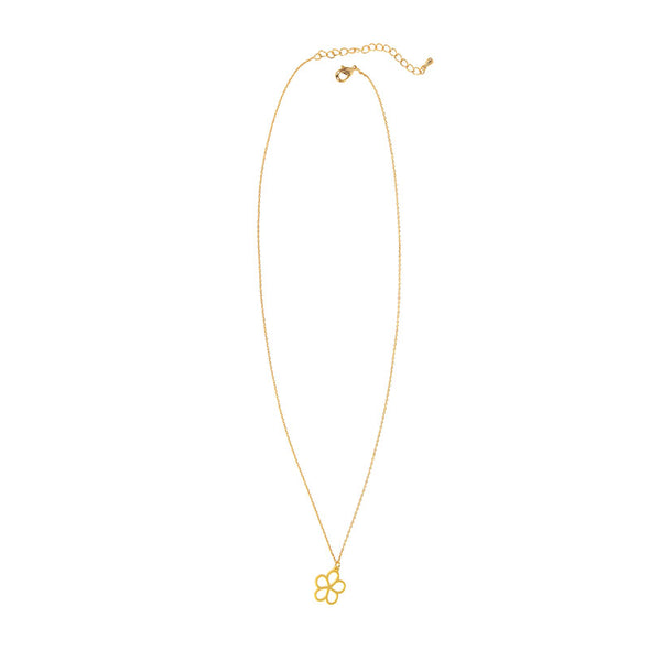 Daisy Pendant Necklace in Gold