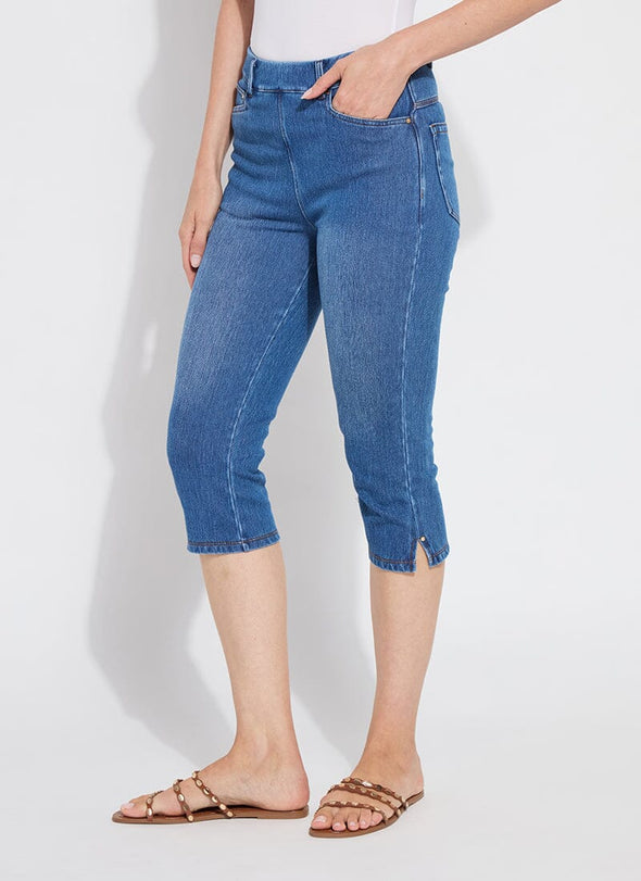 Granada Front Pocket Capri in Mid Wash