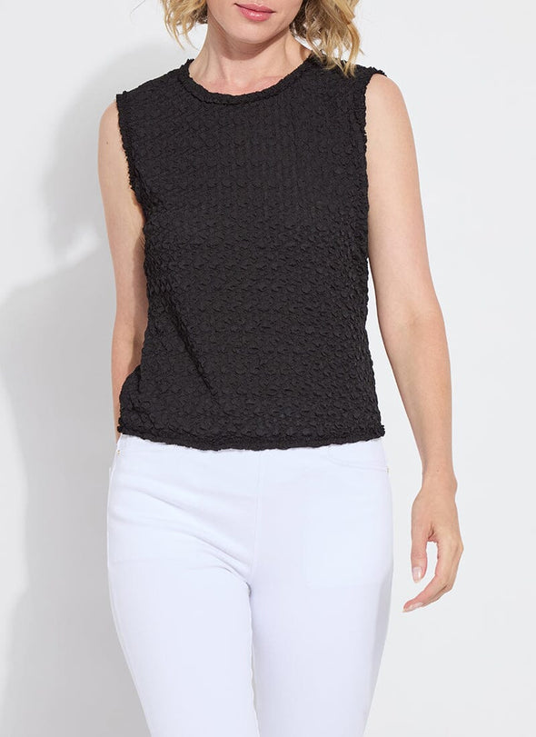 Becket Smocked Top in Black