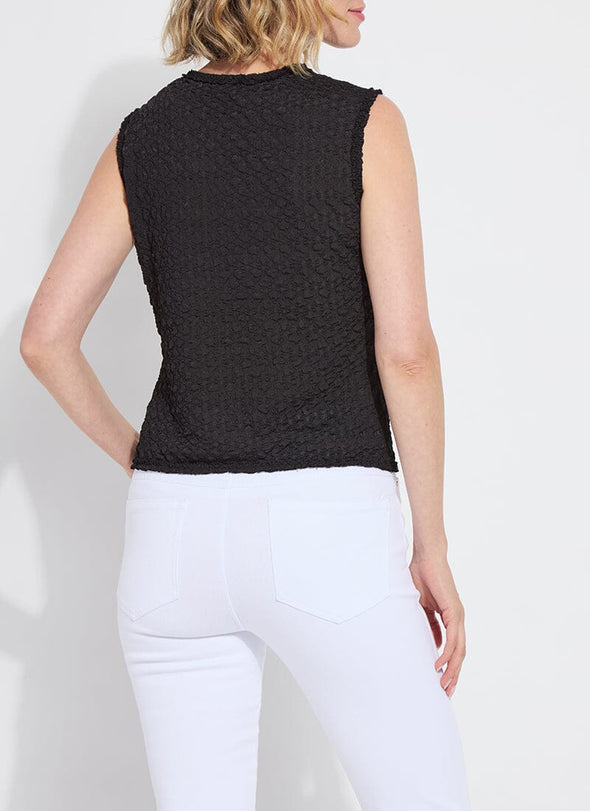 Becket Smocked Top in Black
