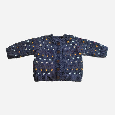 Sawyer Cardigan in Navy 6-12M