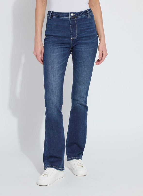 Estelle Flare Denim in Dark Midwash