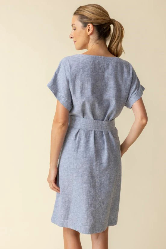 Bethany Dress in Indigo