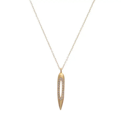 Small Gold Bullet Necklace