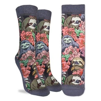 Floral Sloths Socks