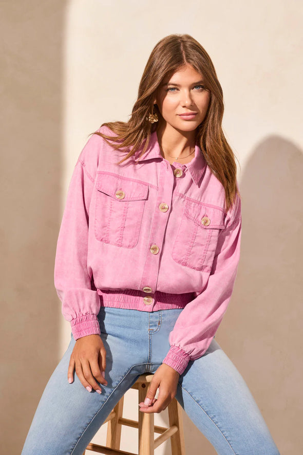 Orchid Sky Washed Effect Jacket