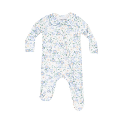 Peter Pan 2-Way Zipper Footie in Veronical Floral
