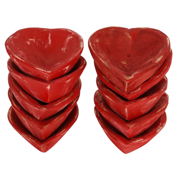 Mini Heart Candle Pour Ready in Red - Single
