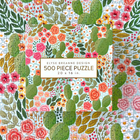 Cactus Blooms Puzzle 500pc