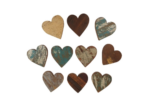 Reclaimed Wood Small Heart 6x6" - Single