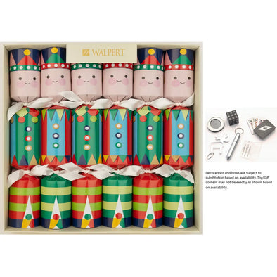 12in 6ct Christmas Elf Crackers