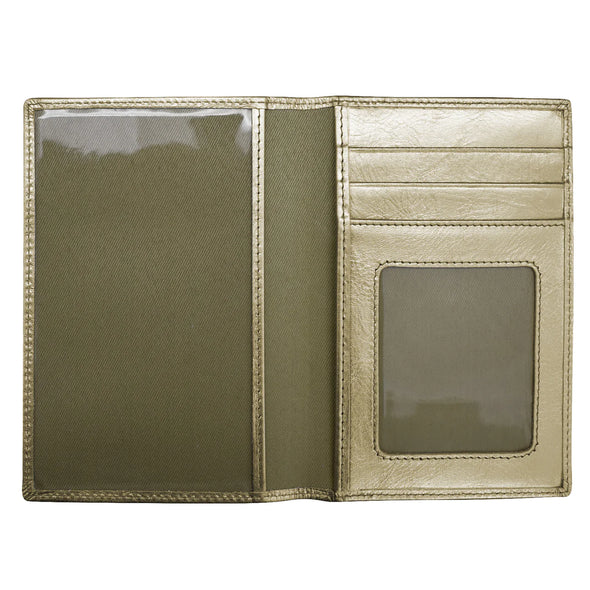 Passport Wallet in Light Gold