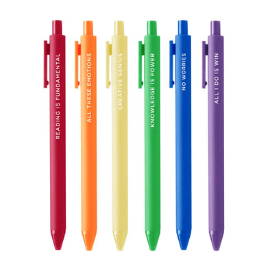 No Worries Pens Set of 6